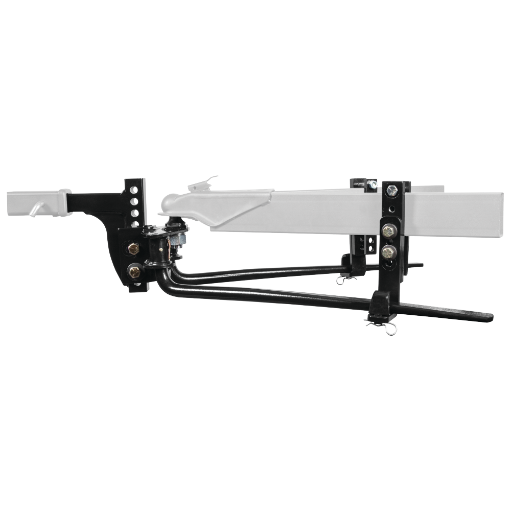 Fits 1994-1995 Dodge Grand Caravan Trailer Hitch Tow PKG w/ 6K Round Bar Weight Distribution Hitch w/ 2-5/16" Ball + 2" Ball + Pin/Clip + Tekonsha Prodigy P2 Brake Control + 7-Way RV Wiring (For 2 WD, Long Wheelbase, Except LE Models) By Reese Towpow