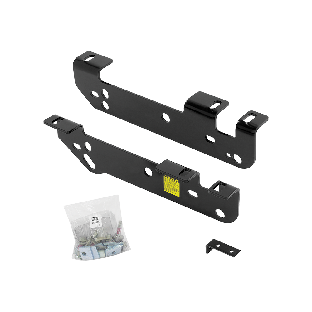 Fits 2011-2016 Ford F-250 Super Duty Custom Industry Standard Above Bed Rail Kit + 20K Fifth Wheel + King Pin Lock + Base Rail Lock + 10" Lube Plate + Fifth Wheel Cover + Lube (For 5'8 or Shorter Bed (Sidewinder Required), Except Cab & Chassis, w/o F