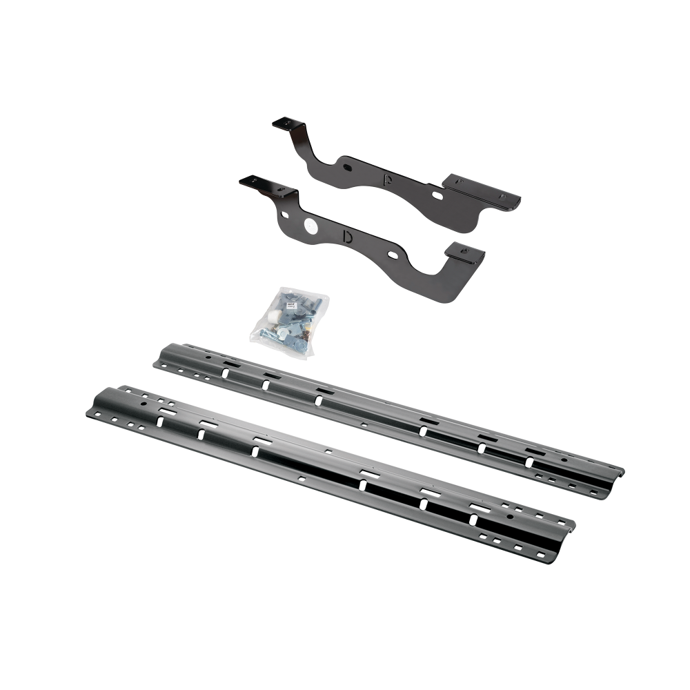 Fits 2017-2023 Ford F-250 Super Duty Custom Industry Standard Above Bed Rail Kit + 25K Reese Gooseneck Hitch + In-Bed Wiring (For 5'8 or Shorter Bed (Sidewinder Required), Except Dual Rear Wheel or Cab & Chassis, w/o Factory Puck System Models) By Re