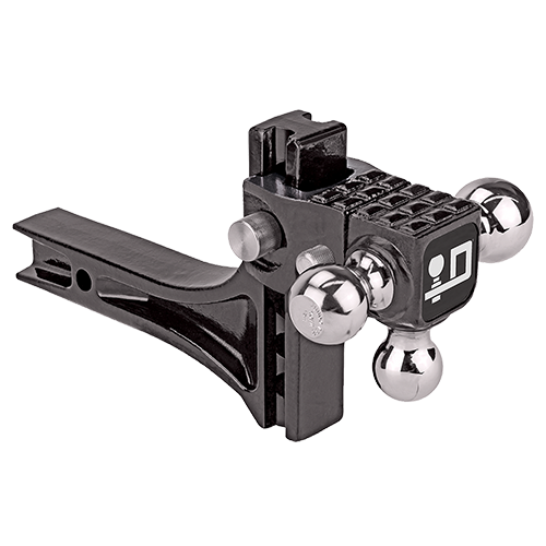 Se adapta al paquete de remolque con enganche de remolque GMC serie 1500 de 1963-1965 con arnés de cableado de 4 planos + soporte de bola triple de elevación ajustable de 1-7/8" y 2" y 2-5/16" + pasador/clip por sorteo -Tita