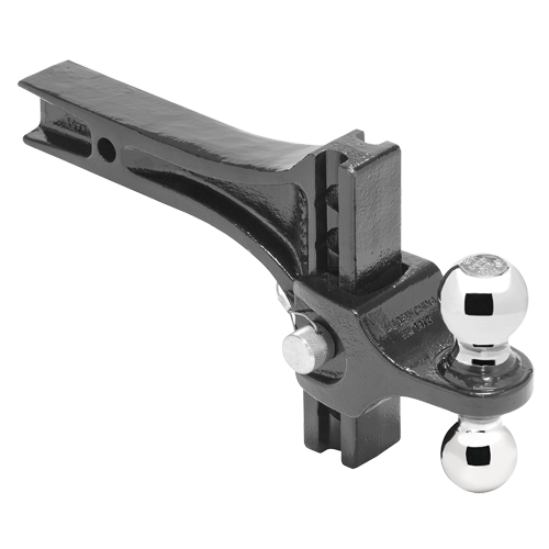 Se adapta al paquete de remolque de enganche de remolque International 1210 de 1971-1973 con soporte de bola de elevación de caída ajustable doble, bolas de remolque de 2" y 2-5/16" + pasador/clip de Draw-Tite