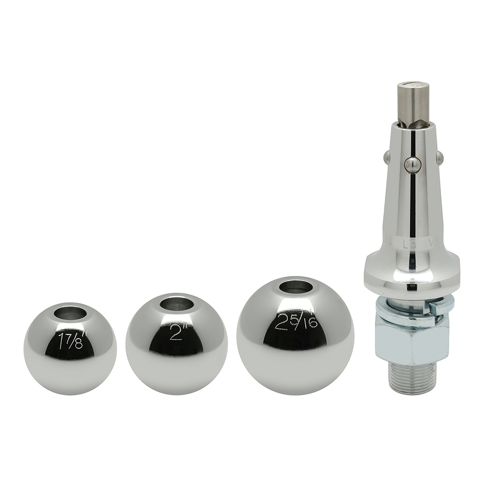 Se adapta al paquete de remolque con enganche de remolque International 1110 de 1971-1973 con soporte de bola con caída de 2" + bola intercambiable de 1-7/8" y 2" y 2-5/16" de Draw-Tite
