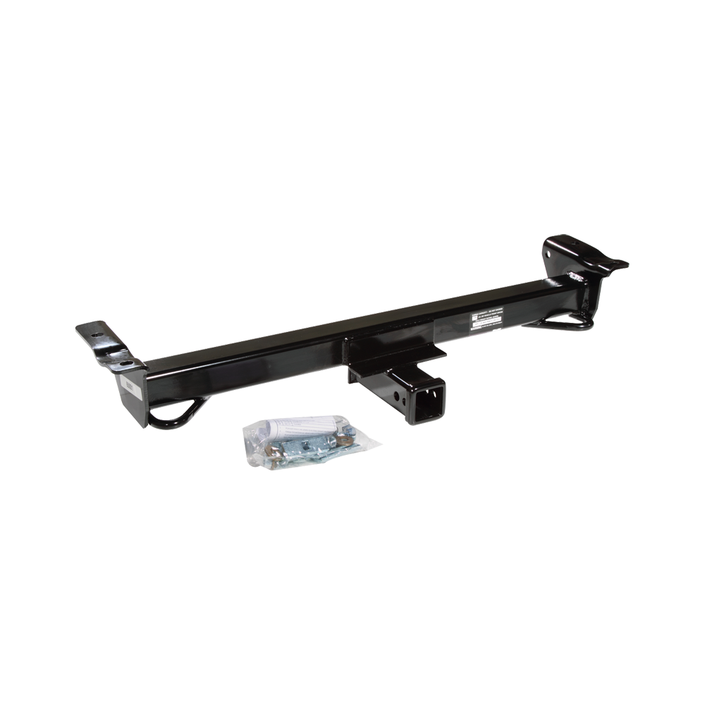 Se adapta a Ford E-450 Econoline Super Duty 2000-2002, paquete de enganche de remolque de montaje frontal despojado con soporte para placa de matrícula + pasador/clip (para modelos RV Cutaway) de Draw-Tite