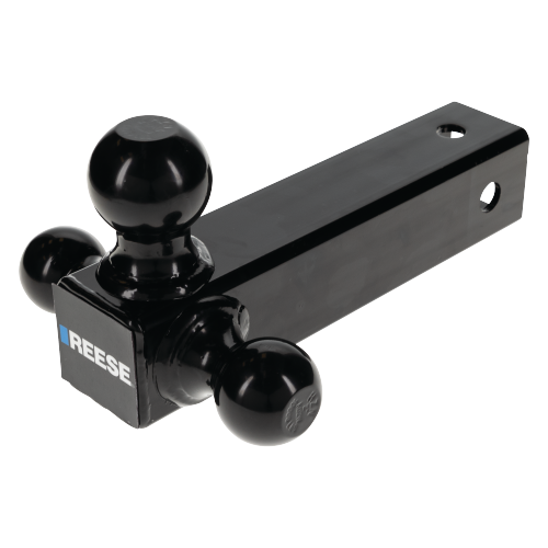 Fits 2015-2019 GMC Sierra 3500 HD Trailer Hitch Tow PKG w/ Triple Ball Ball Mount 1-7/8" & 2" & 2-5/16" Trailer Balls + Hitch Lock By Reese Towpower