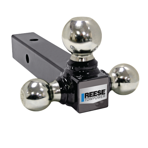 Fits 1963-1984 Chevrolet K10 Trailer Hitch Tow PKG w/ Triple Ball Ball Mount 1-7/8" & 2" & 2-5/16" Trailer Balls + Pin/Clip By Reese Towpower