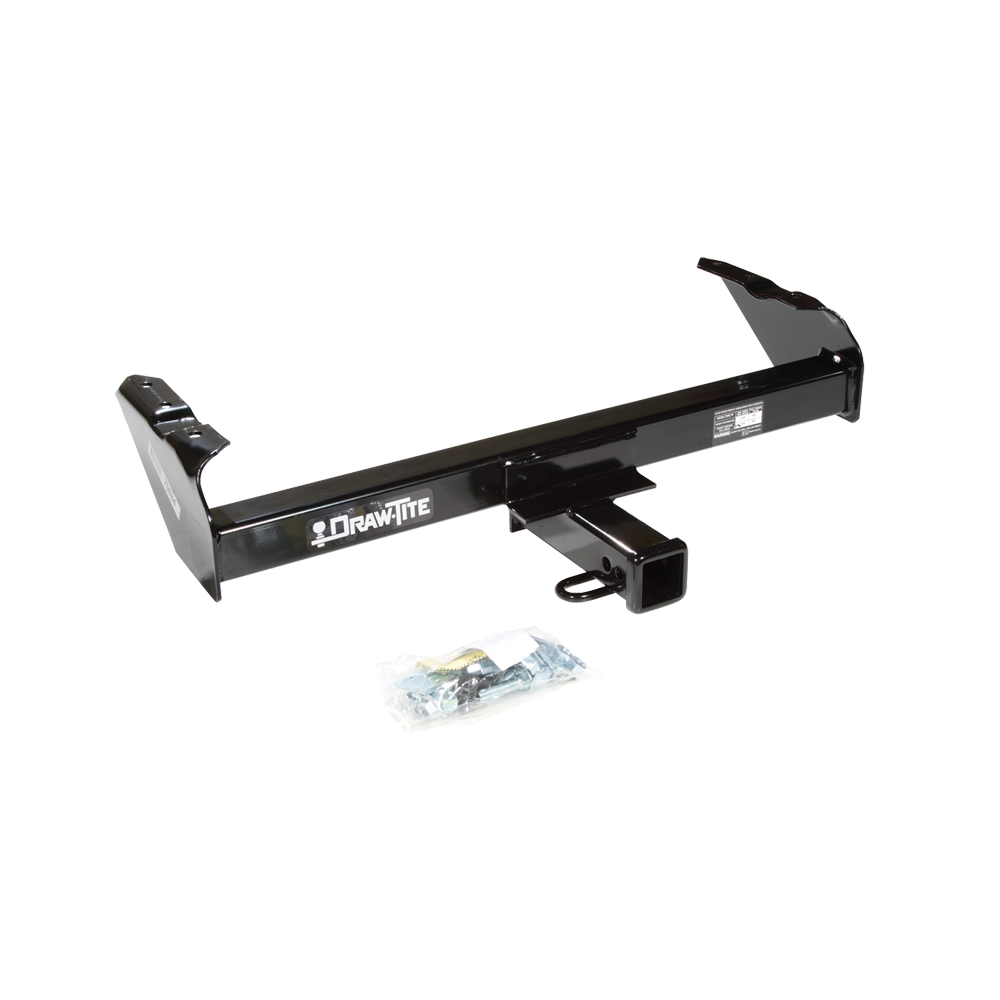 Fits 1963-1986 Chevrolet K10 Trailer Hitch Tow PKG w/ Adjustable Drop Rise Ball Mount + Dual Hitch & Copler Locks + Inerchangeable 1-7/8" & 2" & 2-5/16" Balls By Draw-Tite