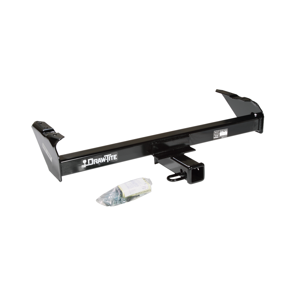 Fits 1980-1986 Ford F-350 Trailer Hitch Tow PKG w/ 48" x 20" Cargo Carrier + Hitch Lock (Excludes: w/Custom Fascia Models) By Draw-Tite