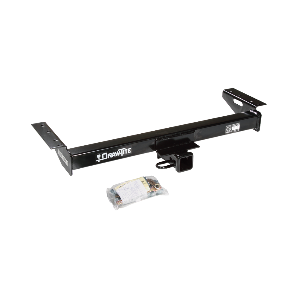 Fits 1984-1996 Jeep Cherokee Trailer Hitch Tow PKG w/ 4-Flat Wiring + Starter Kit Ball Mount w/ 2" Drop & 2" Ball + 2-5/16" Ball By Draw-Tite