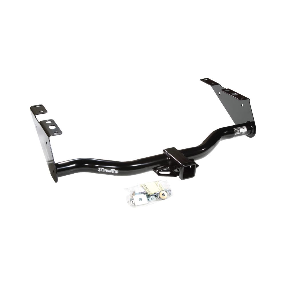 Fits 2004-2007 Chrysler Town & Country Trailer Hitch Tow PKG w/ 4-Flat Wiring + Ball Mount w/ 4" Drop + Interchangeable Ball 1-7/8" & 2" & 2-5/16" + Wiring Bracket + Dual Hitch & Coupler Locks + Hitch Cover (Excludes: w/Stow & Go Seats Models) By Dra