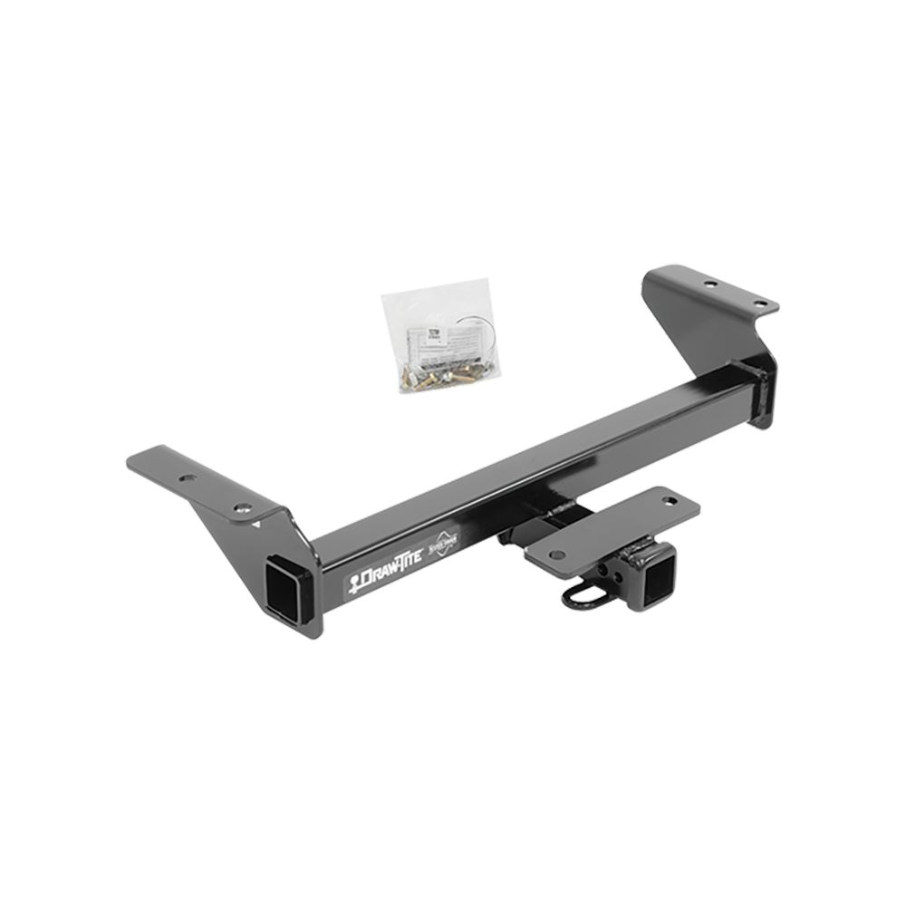 Fits 2016-2023 Toyota Tacoma Trailer Hitch Tow PKG w/ 4-Flat Wiring + Ball Mount w/ 4" Drop + 2-5/16" Ball By Draw-Tite