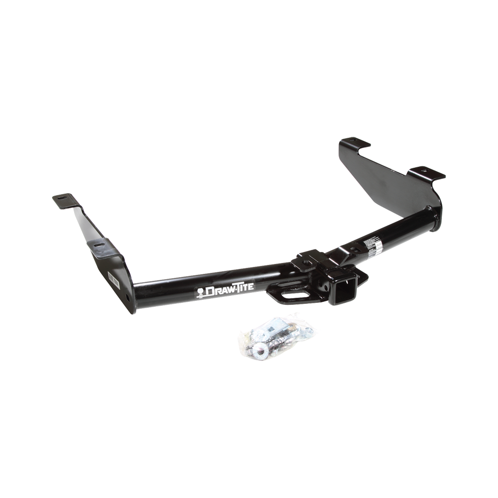 Fits 2001-2002 Chevrolet Silverado 3500 Trailer Hitch Tow PKG w/ 2 Bike Plaform Style Carrier Rack + Hitch Lock By Draw-Tite