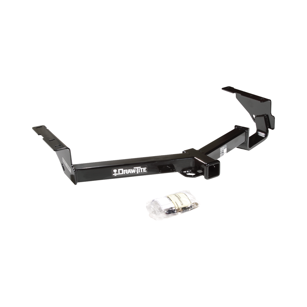 Se adapta al paquete de enganche de remolque Toyota Highlander 2008-2013 con soporte de bola extendido de 16" de largo con caída de 4" + pasador/clip + bola de 2" (excluye: con modelos de neumáticos de repuesto de tamaño completo de 19") de Draw-Tite