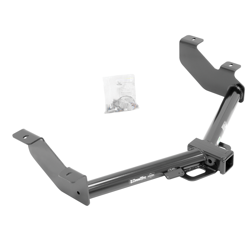 Fits 2014-2023 Ford Transit Connect Trailer Hitch Tow PKG w/ Starter Kit Ball Mount w/ 2" Drop & 2" Ball + 1-7/8" Ball By Draw-Tite