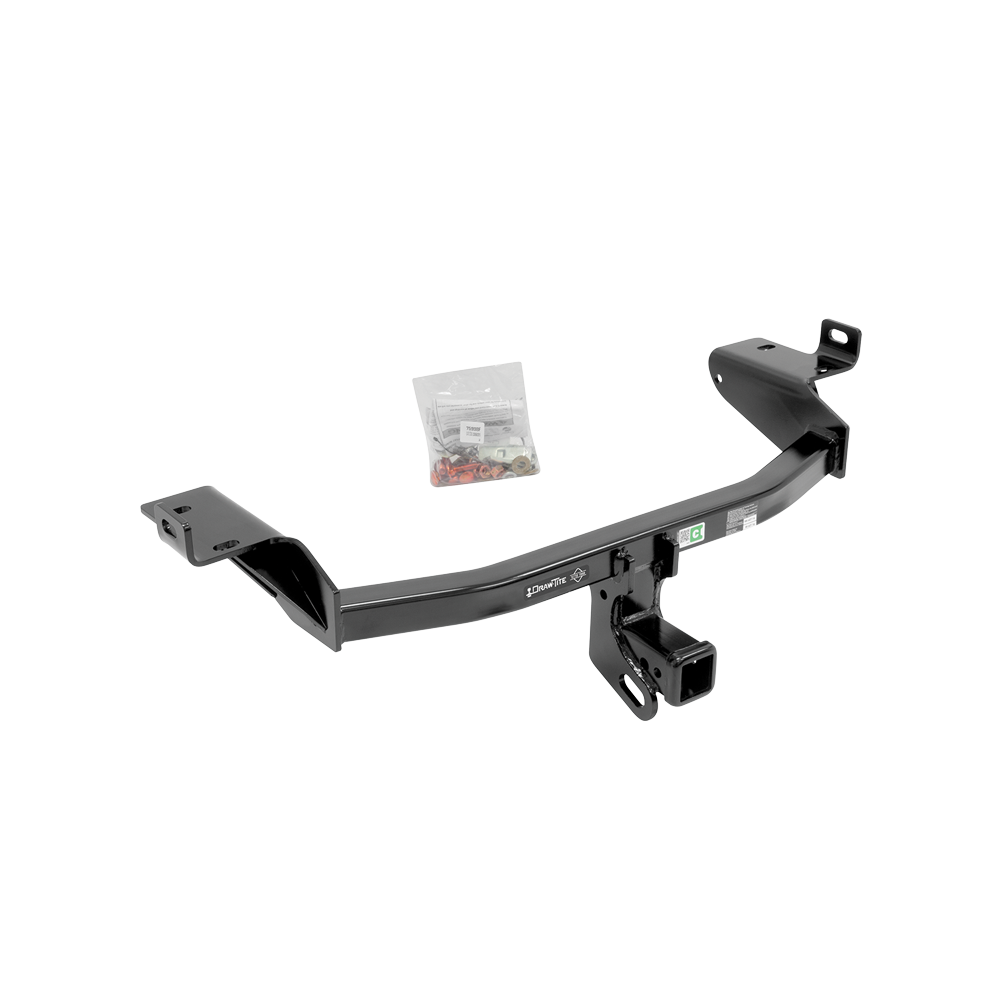 Fits 2014-2023 Jeep Cherokee Trailer Hitch Tow PKG w/ Extended 16" Long Ball Mount w/ 2" Drop + Pin/Clip + 2" Ball By Draw-Tite