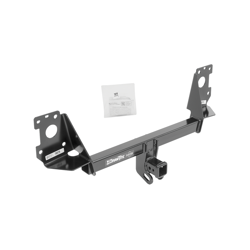 Fits 2017-2023 Audi Q7 Trailer Hitch Tow PKG w/ 4-Flat Wiring + Ball Mount w/ 4" Drop + 2" Ball By Draw-Tite