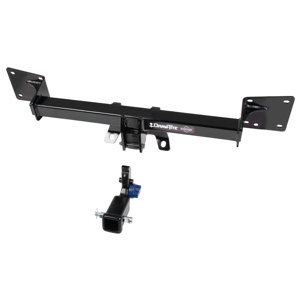 Fits 2018-2023 Audi Q5 Trailer Hitch Tow PKG w/ Extended 16" Long Ball Mount w/ 4" Drop + Pin/Clip + 2" Ball By Draw-Tite