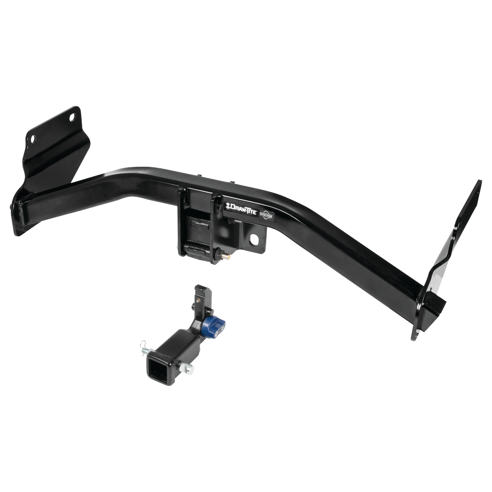 Fits 2014-2021 Jeep Grand Cherokee Trailer Hitch Tow PKG w/ 4-Flat Wiring + Ball Mount w/ 4" Drop + 2-5/16" Ball By Draw-Tite