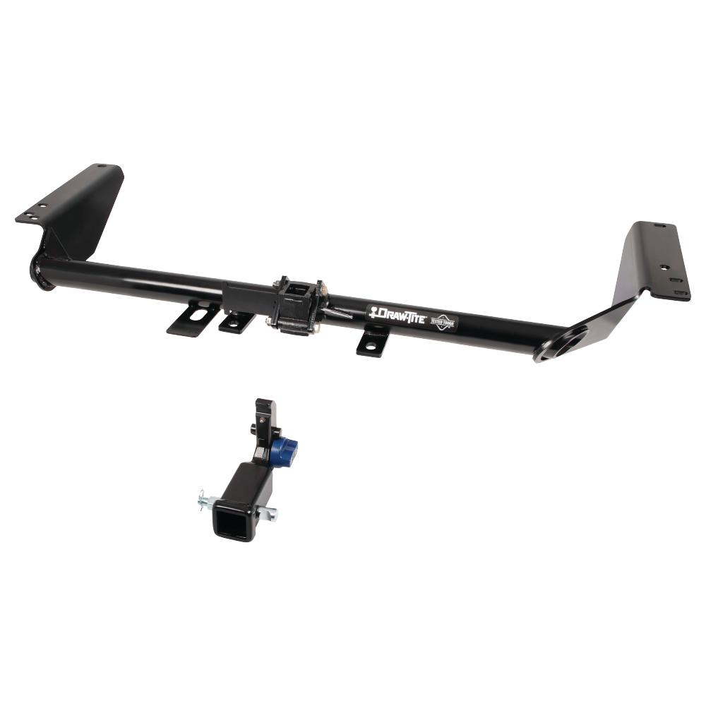 Fits 2020-2023 Chrysler Voyager Trailer Hitch Tow PKG w/ 4-Flat Wiring + Ball Mount w/ 4" Drop + 2" Ball By Draw-Tite