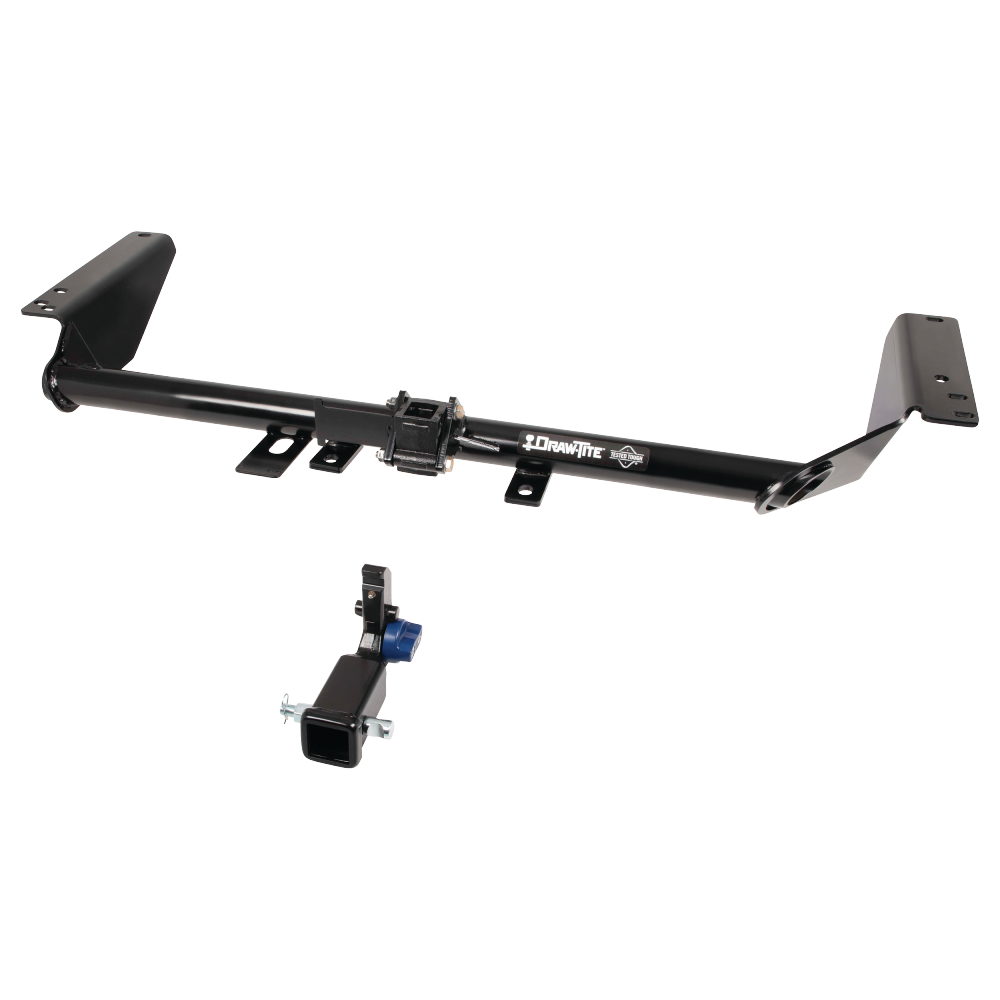 Fits 2022-2023 Chrysler Grand Caravan Trailer Hitch Tow PKG w/ Extended 16" Long Ball Mount w/ 4" Drop + Pin/Clip + 2" Ball (For (Canada Only) Models) By Draw-Tite