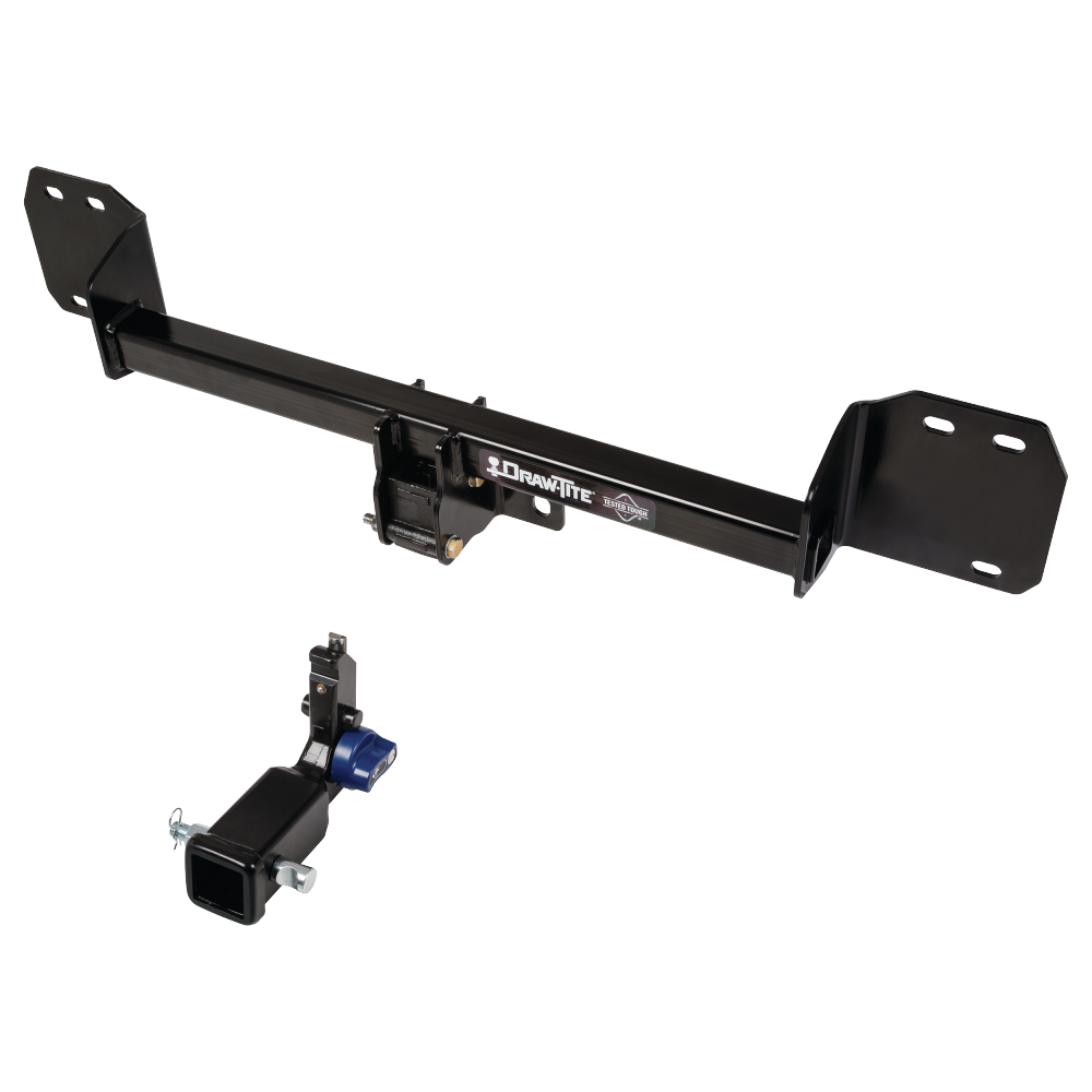 Fits 2016-2023 Volvo XC90 Trailer Hitch Tow PKG w/ 4-Flat Wiring + Ball Mount w/ 4" Drop + 2" Ball + 2-5/16" Ball By Draw-Tite