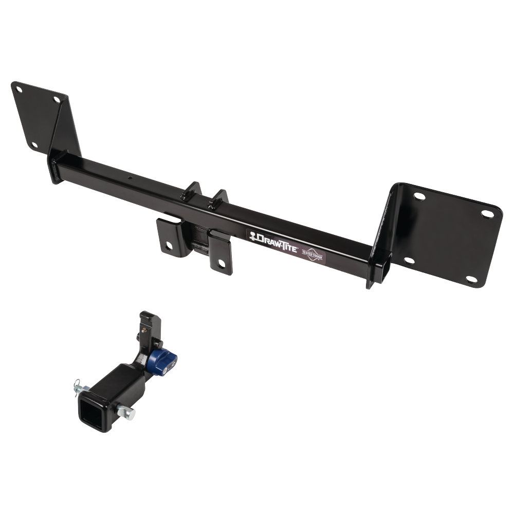 Fits 2021-2022 Mercedes-Benz GLE350 Trailer Hitch Tow PKG w/ 60" x 24" Cargo Carrier + Hitch Lock By Draw-Tite