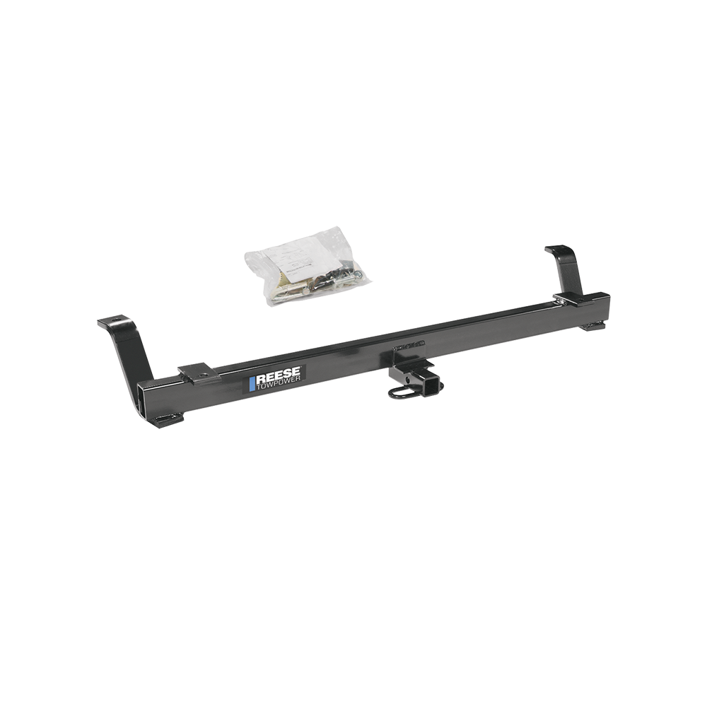 Se adapta al paquete de remolque con enganche para remolque Ford Mustang 1994-1998 con arnés de cableado plano de 4 + barra de tracción + bola de 1-7/8" + bola de 2" + cubierta de enganche de Reese Towpower