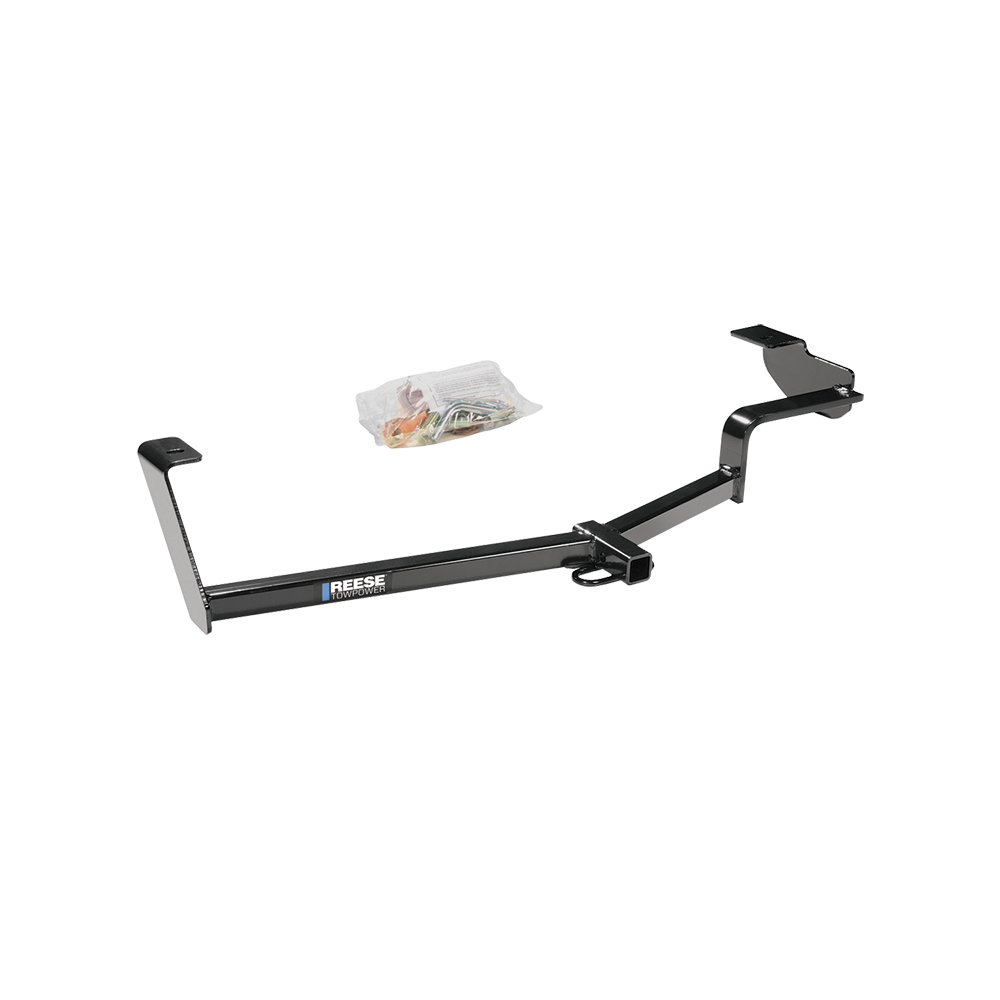 Fits 2006-2011 Honda Civic Trailer Hitch Tow PKG w/ 4-Flat Wiring Harness + Draw-Bar + 1-7/8" + 2" Ball + Hitch Cover + Dual Hitch & Coupler Locks (For Si, Sedan Models) By Reese Towpower