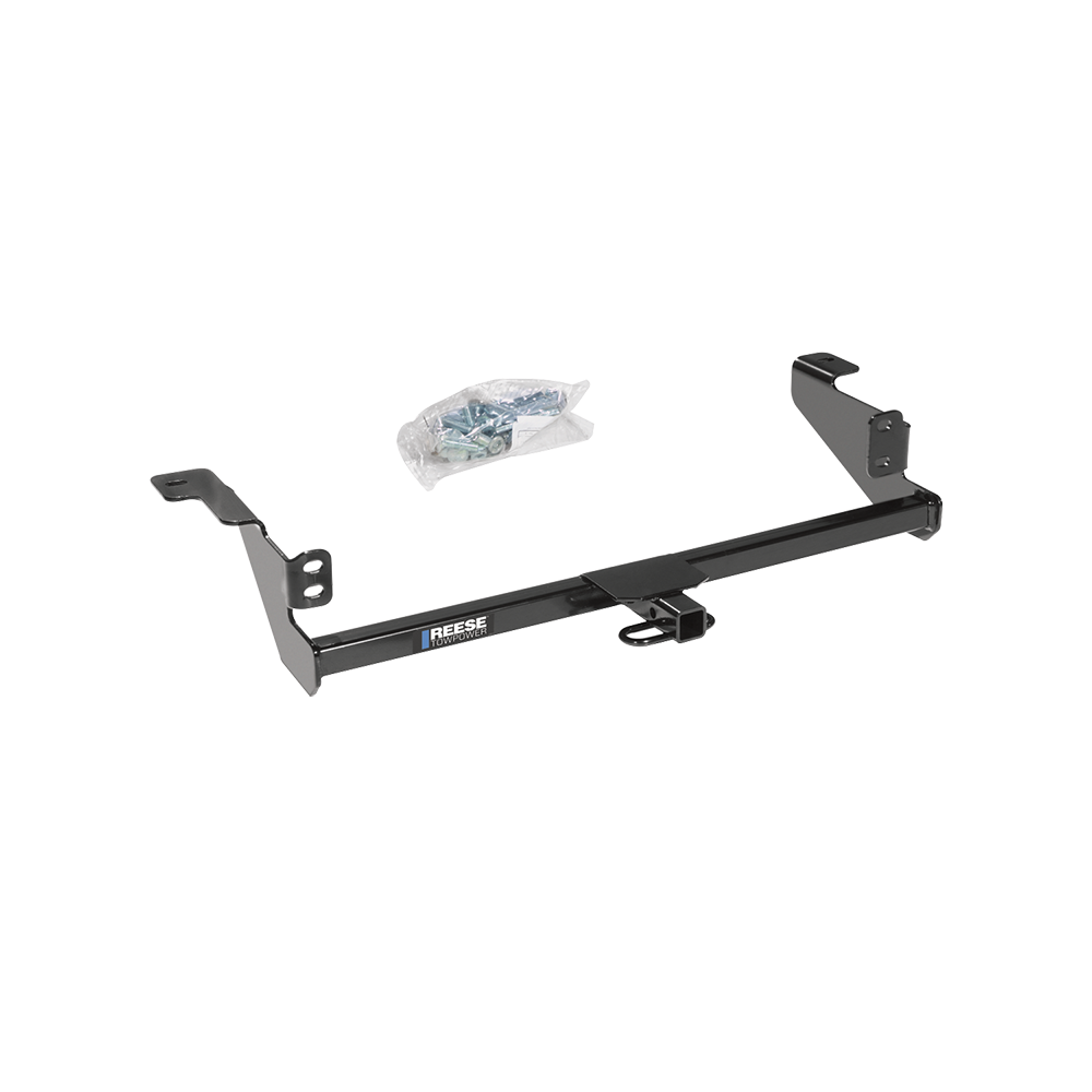 Fits 2008-2011 Ford Focus Trailer Hitch Tow PKG w/ 4-Flat Wiring Harness + Draw-Bar + 1-7/8" + 2" Ball + Hitch Lock By Reese Towpower