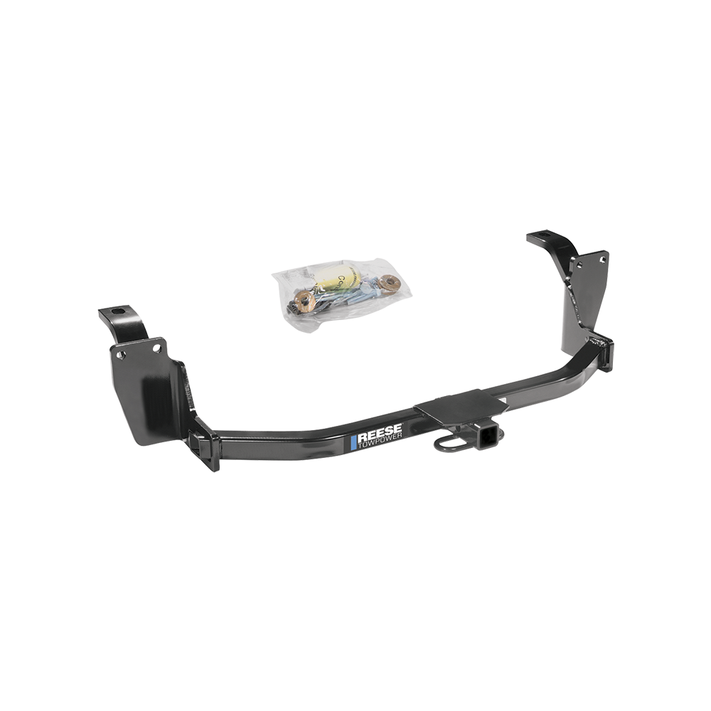 Fits 2012-2012 Honda Crosstour Trailer Hitch Tow PKG w/ 4-Flat Wiring Harness + Draw-Bar + 1-7/8" + 2" Ball + Hitch Cover + Dual Hitch & Coupler Locks By Reese Towpower