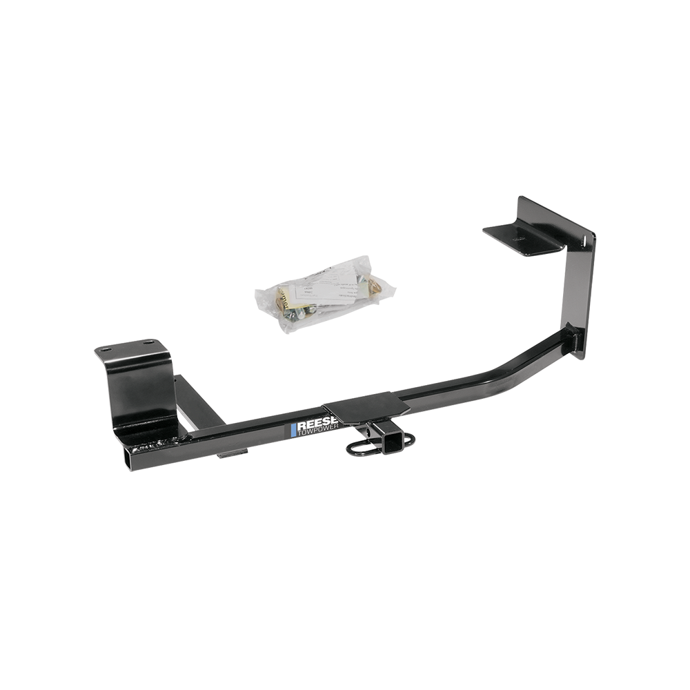 Se adapta al paquete de remolque con enganche para remolque Volkswagen Jetta 2011-2014 con arnés de cableado "sin empalme" de 4 contactos planos cero + barra de tracción + bola de 2" + soporte de cableado (para modelos SportWagon) de Reese Towpower