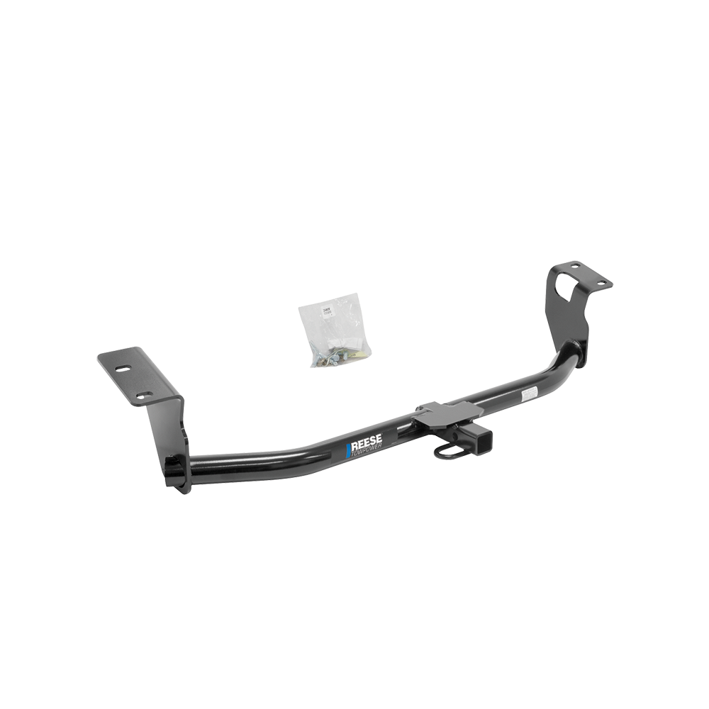 Fits 2014-2019 Toyota Corolla Trailer Hitch Tow PKG w/ 4-Flat Wiring Harness + Draw-Bar + 2" Ball + Dual Hitch & Coupler Locks (Excludes: Hatchback Models) By Reese Towpower