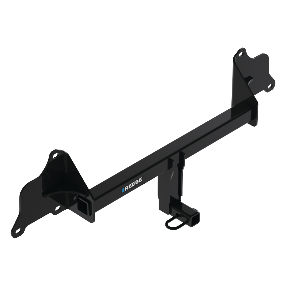 Fits 2017-2023 Tesla 3 Trailer Hitch Tow PKG w/ Hitch Adapter 1-1/4" to 2" Receiver + 1/2" Pin & Clip + 5/8" Pin & Clip By Reese Towpower