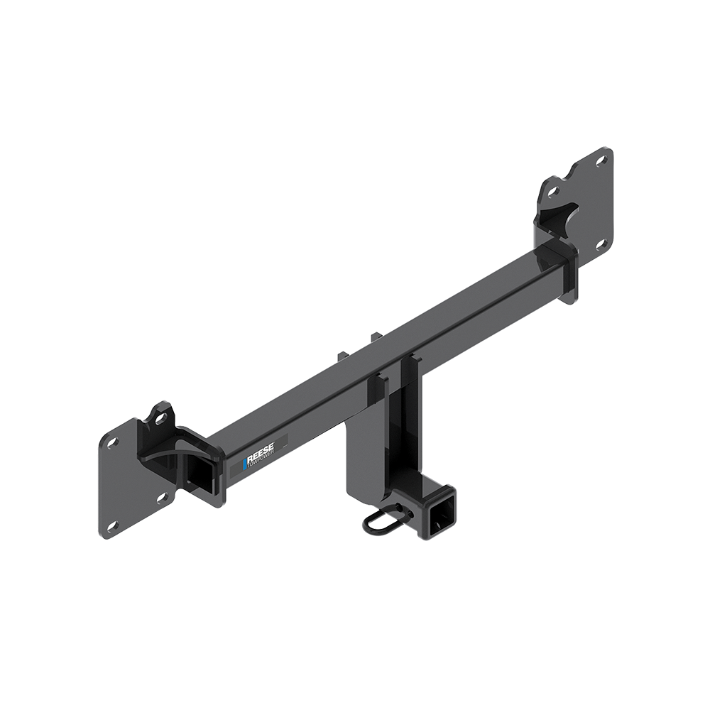 Fits 2017-2023 Jaguar F-Pace Trailer Hitch Tow PKG w/ 2 Bike Plaform Style Carrier Rack + Hitch Lock By Reese Towpower