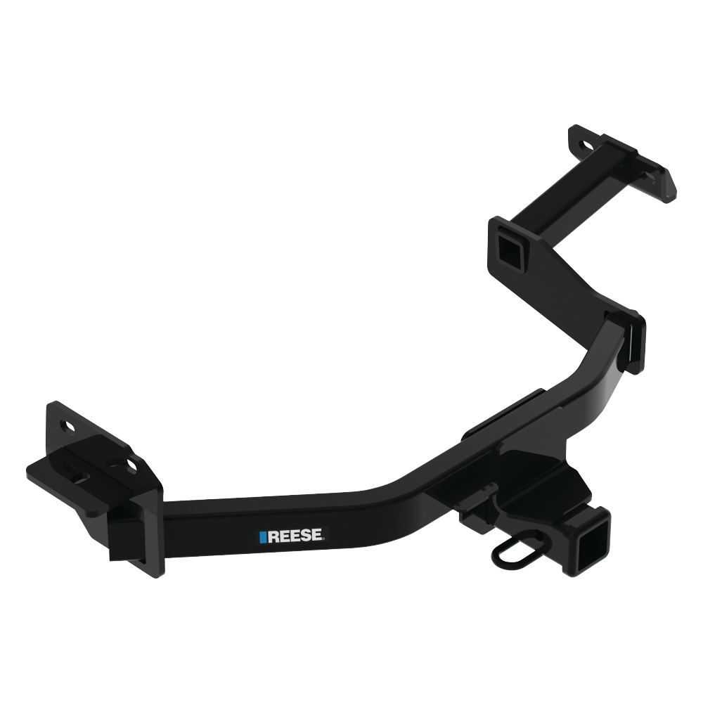 Fits 2021-2023 Hyundai Santa Fe Trailer Hitch Tow PKG w/ 4 Bike Plaform Style Carrier Rack + Hitch Lock By Reese Towpower