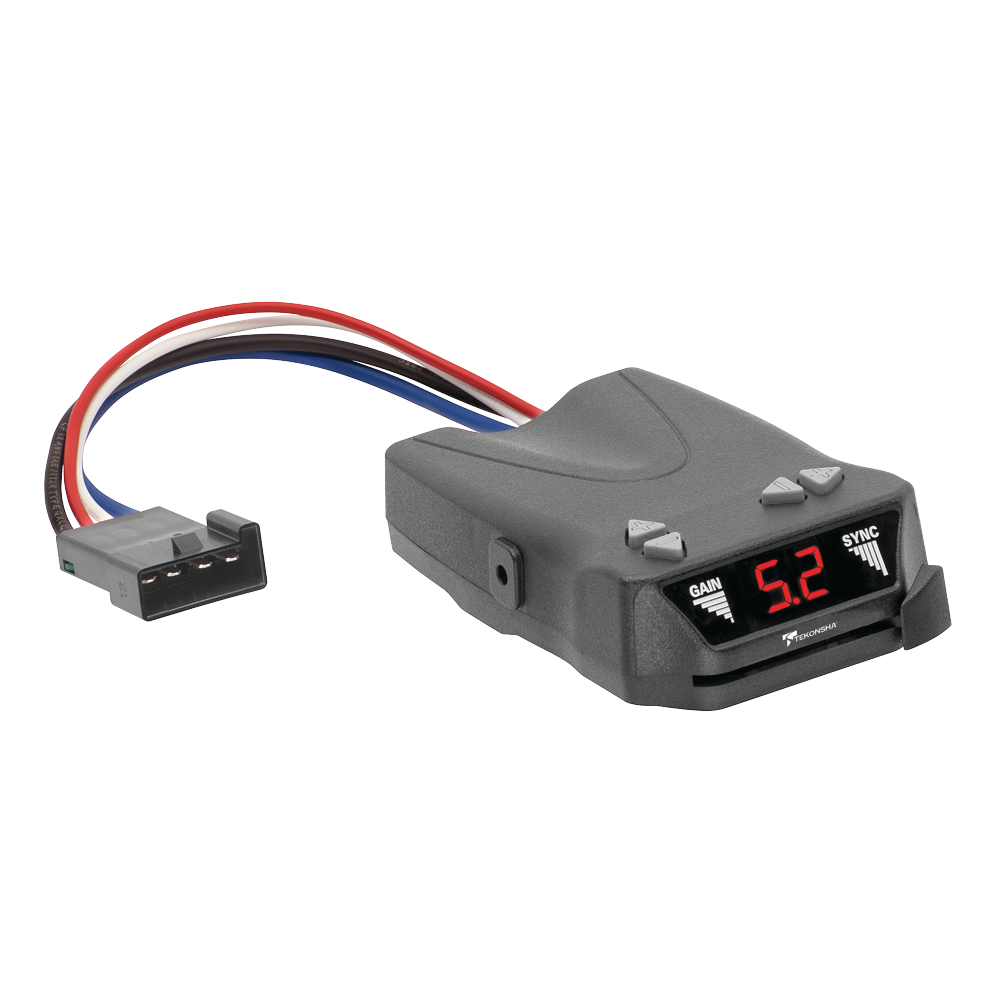 Se adapta al paquete de enganche de remolque GMC Sierra 2500 HD 2007-2010 con control de freno Tekonsha Brakeman IV + adaptador de cableado BC genérico + cableado RV de 7 vías de Draw-Tite