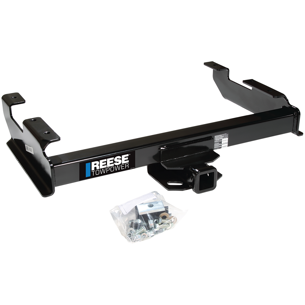 Fits 1988-1999 Chevrolet C1500 Trailer Hitch Tow PKG w/ 4-Flat Wiring Harness + Triple Ball Ball Mount 1-7/8" & 2" & 2-5/16" Trailer Balls w/ Tow Hook + Pin/Clip + Hitch Cover + Wiring Bracket By Reese Towpower