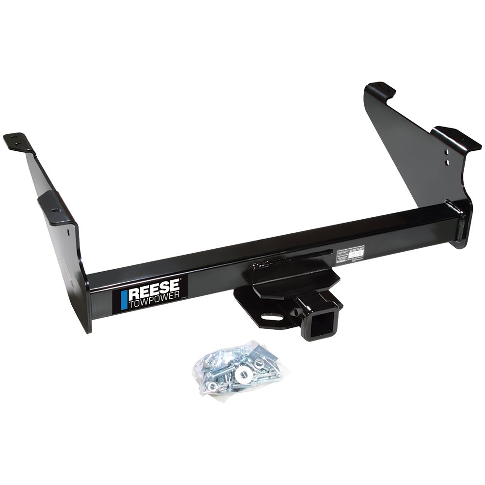 Fits 2011-2023 RAM 3500 Trailer Hitch Tow PKG w/ Ball Mount w/ 6" Drop + Pin/Clip + 2" Ball + 2-5/16" Ball By Reese Towpower