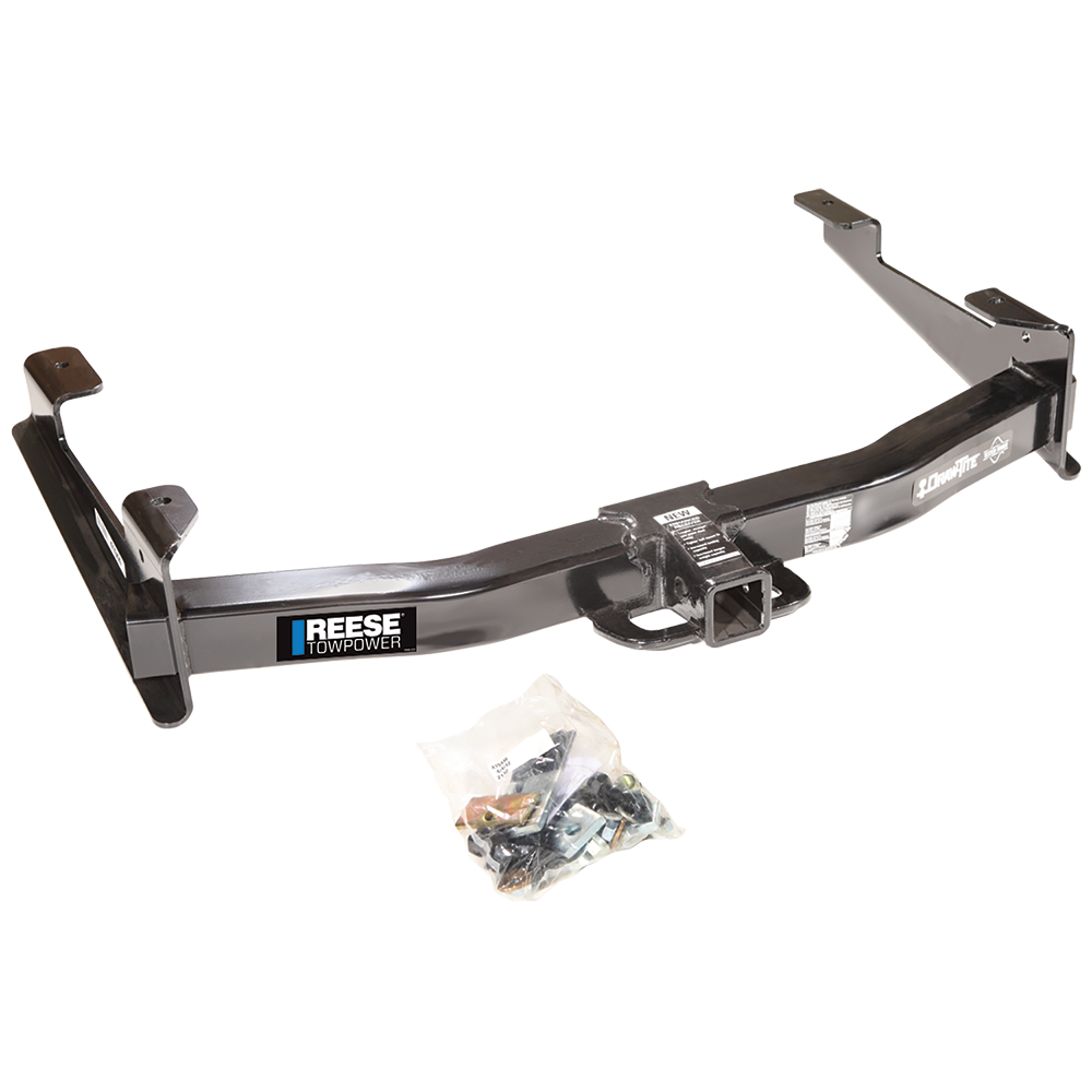 Fits 2003-2007 GMC Sierra 3500 Trailer Hitch Tow PKG w/ Adjustable Pintle Hook Mounting Plate + 10K Pintle Hook + Hitch Lock (For (Classic) Models) By Reese Towpower