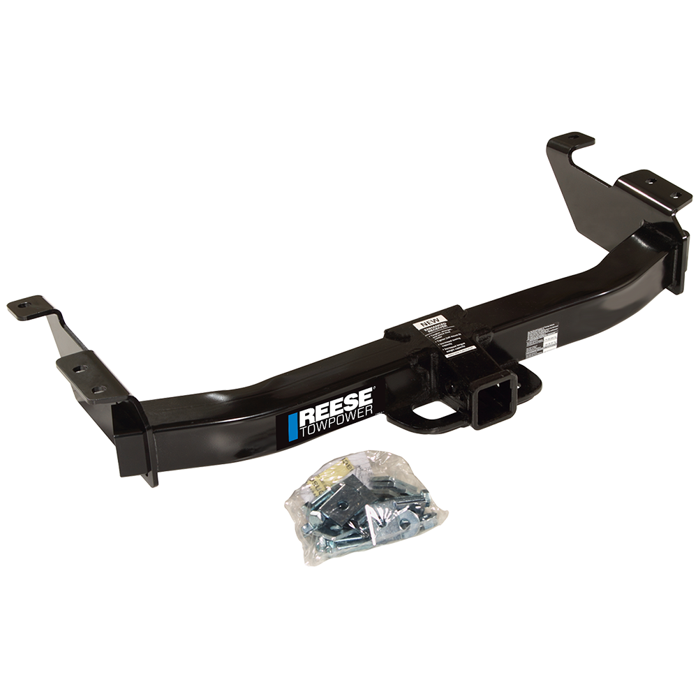 Fits 2000-2014 Ford E-250 Econoline Trailer Hitch Tow PKG w/ Ball Mount w/ 2" Drop + Pin/Clip + 2" Ball + 2-5/16" Ball By Reese Towpower