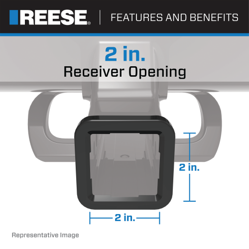 Fits 2019-2023 Ford F-350 Super Duty Trailer Hitch Tow PKG w/ 7 Hole Pintle Hook Mounting Plate + Hitch Lock (For Cab & Chassis, w/34" Wide Frames Models) By Reese Towpower